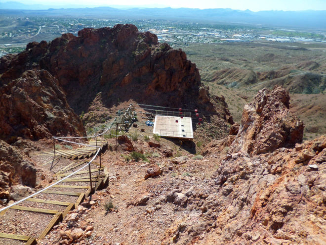 Flightlinez Bootleg Canyon Zipline Landing Platform