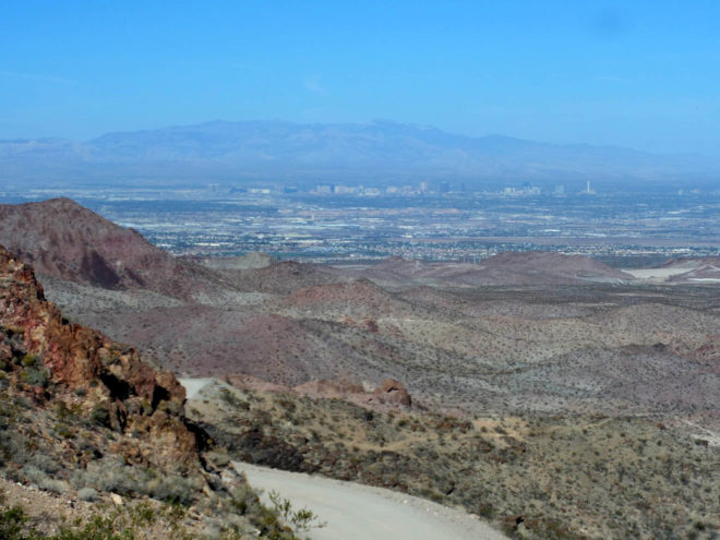 View of Las Vegas from Bootleg Canyon