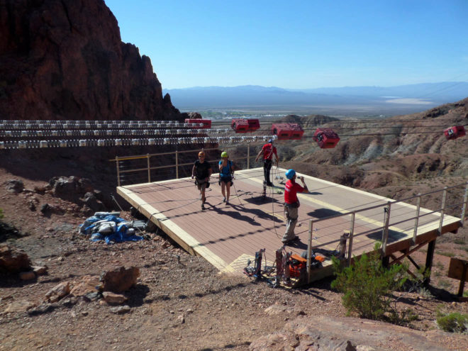 Flightlinez Bootleg Canyon Zipline Run Landing Platform Guides