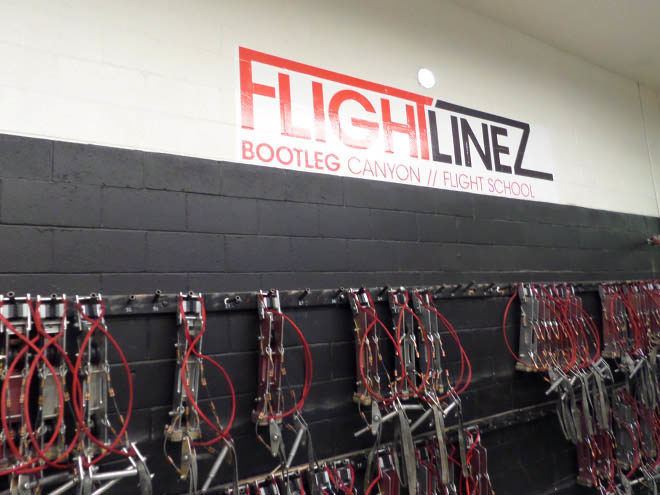 Flightlinez Bootleg Canyon Zipline Trolley Rack