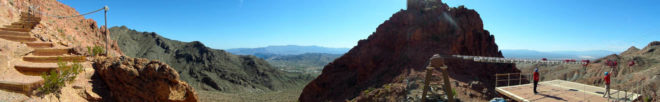 Flightlinez Bootleg Canyon Zipline Landing Panorama