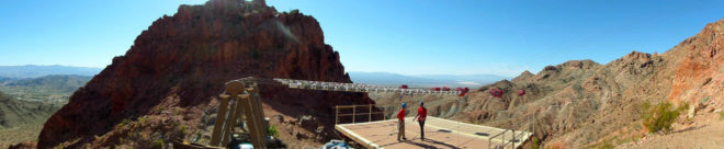 Flightlinez Bootleg Canyon Zipline Landing Platform Panorama