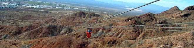 Flightlinez Bootleg Canyon Zipline Panorama