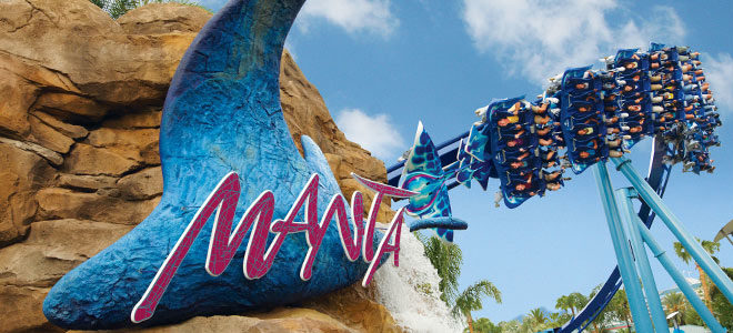 Manta Roller Coaster at SeaWorld Orlando