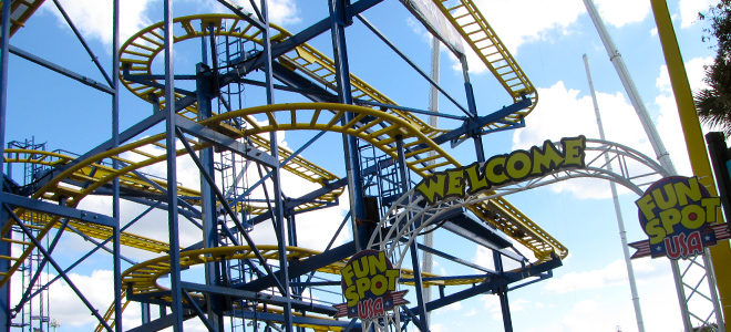 Power Trip Roller Coaster at Fun Spot America