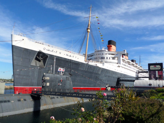 Queen Mary and Scorpion Submarine