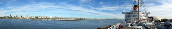 Queen Mary and Long Beach Panorama