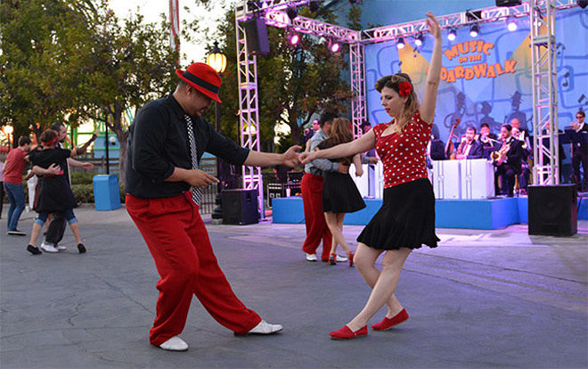 Swing Dancing at Knott's Berry Farm New Year's Eve Celebration