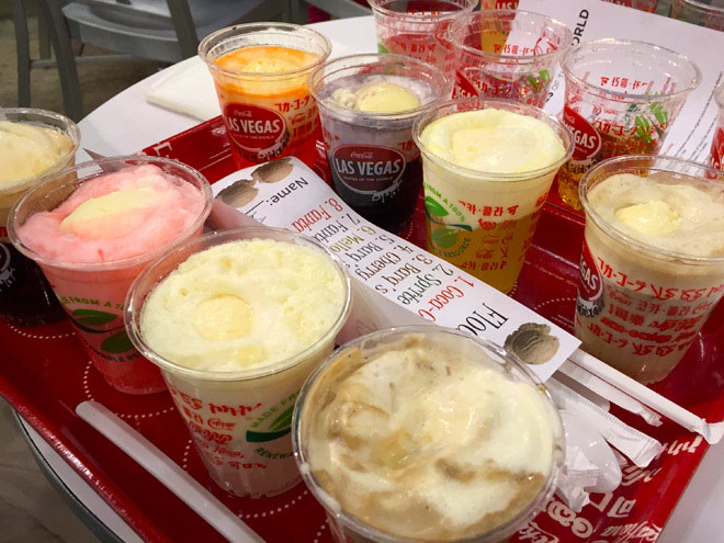 Float Tray from Tastes of the World at the Coca-Cola Store Las Vegas