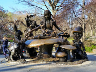 Alice in Wonderland sculpture in Central Park