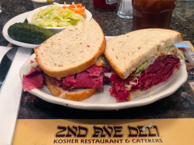 Corned Beef Sandwich from 2nd Ave Deli NYC