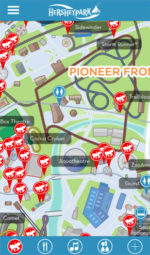 Map from Hersheypark Mobile App