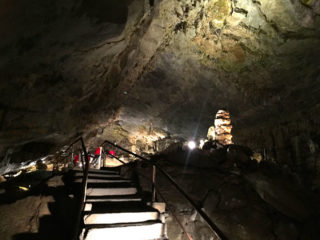 Stairway inside Indian Echo Caverns