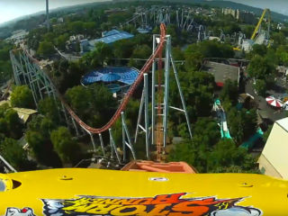 Storm Runner roller coaster POV at Hersheypark