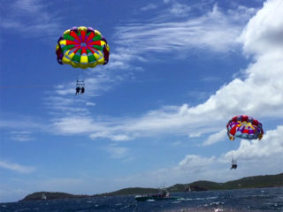Things to do with kids in St. Thomas - Parasailing in Charlotte Amalie