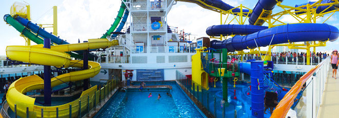 Norwegian Escape's Aqua Park and Water Slides