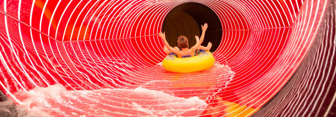 Norwegian Escape Water Slide Tube Ride