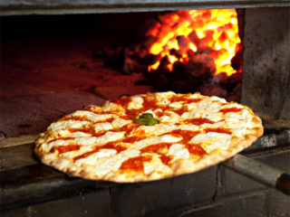 Grimaldi's pizza and coal brick-oven