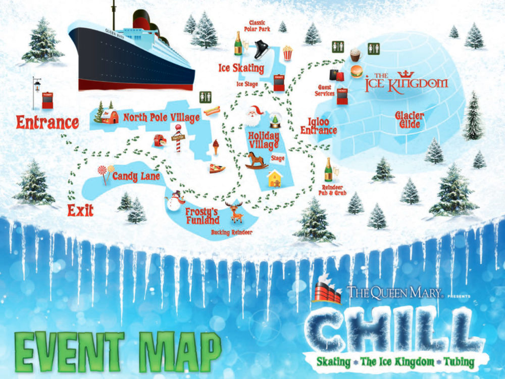 Queen Mary's Chill is a Winter Wonderland Family Vacation Hub