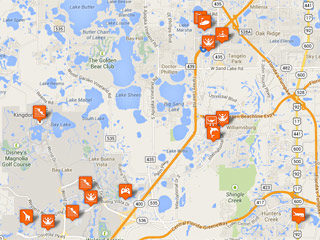 Orlando Theme Parks Map