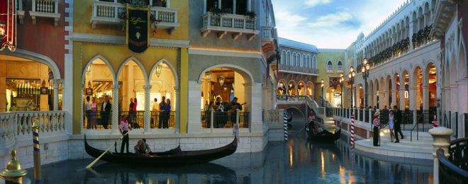 Gondola Ride at the Venetian Hotel
