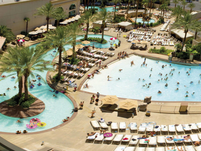 Family friendly pools of Park MGM in Las Vegas