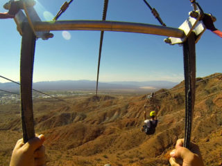 POV of Bootleg Canyon Zipline #3 Run