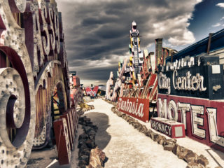 Signs of the Neon Museum in Las Vegas