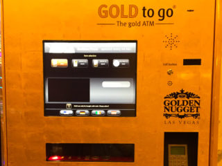 Gold ATM Machine at the Golden Nugget in Downtown Las Vegas