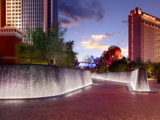 The Water Walls at The Park in Las Vegas