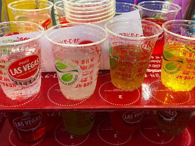 Soda Trays from Tastes of the World at the Coca-Cola Store Las Vegas
