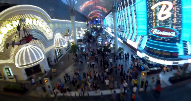 Slotzilla Zipline Fremont Street in Downtown Las Vegas