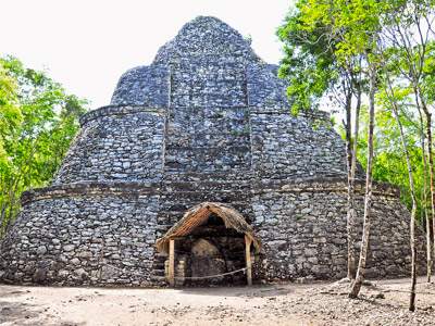 La Iglesia Pyramid in Coba