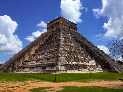 El Castillo pyramid at Chichen Itza Mexico