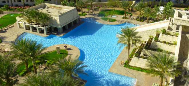 Mayan Lagoon pool of the Cancun Resort in Las Vegas